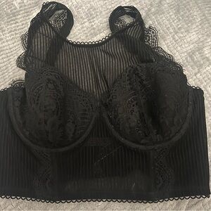 Victoria’s Secret Black Bralette Corset 34D